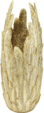 Ваза Kare Design Feathers золота, декоративна настільна ваза для вітальні 92x35x35 см