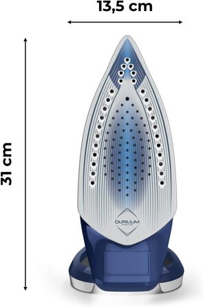 Праска Calor Ultragliss Anti-Calc Plus, синьо-срібляста, 250 г/хв, парова, система захисту від накипу