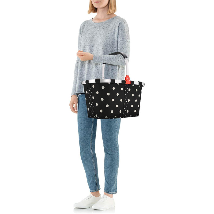Сумка-кошик для покупок reisenthel carrybag Mixed Dots, містка, водовідштовхувальна, з внутрішньою кишенею, міцна та елегантна