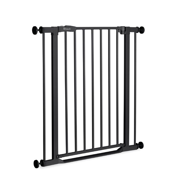 Захисний бар'єр Hauck Clear Step 2 Schwarz 75-80 см для дітей та собак, без свердління, висота 77 см