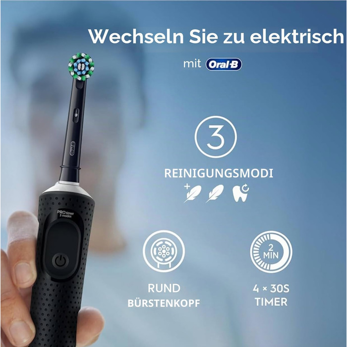 Електрична зубна щітка Oral-B Vitality Pro, чорна