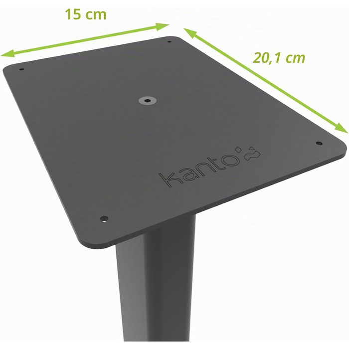 Стійки для підлогових акустичних систем Kanto ST28, 28 дюйми, до 13.6 кг, чорні, сталь/MDF