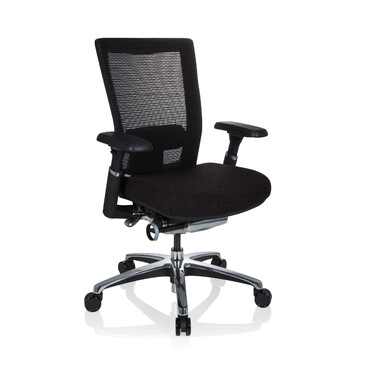 Крісло офісне NOVA PRO ALU тканина чорна hjh OFFICE