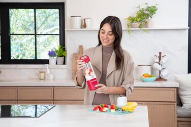 Портативний блендер nutribullet 475 мл, BPA-free Tritan, 4-лезова нержавіюча сталь, USB-C зарядка, міні-мультифункціональний міксер, магента