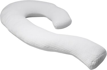 Ергономічна подушка для вагітних та годування Dreamolino Swan 7в1 для сну на боці, підтримки спини, шиї та стегон, біла