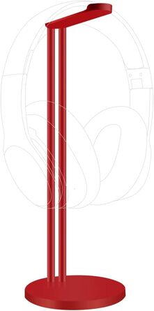 Підставка для навушників Geekria, сумісна з Bose QC35II, QC35, QC25, Sony WH-1000XM3, WH-1000XM4, ATH, AKG, тримач для гарнітури, червоний
