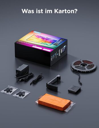 Розумна підсвітка для телевізора Govee TV Backlight 3 Lite з Fish-Eye корекцією, для ТВ 55-65 дюймів (1.8м)
