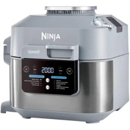 Фритюрниця повітряна Ninja ON400DE, 5,7 л, 1760 Вт, сіра, окрема, аерофритюрниця