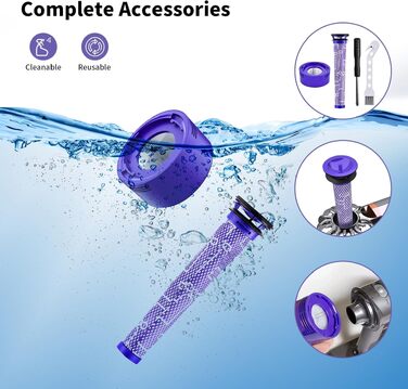 Акумулятор V8 для пилососа Dyson SV10 4600mAh (оригінал, +2 фільтри, викрутка, гвинти, щітка)
