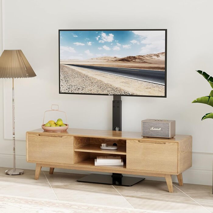 Підлогова стійка для телевізора BONTEC 30-70'' (до 40 кг), поворотна і регульована по висоті, для пласких і вигнутих екранів, VESA 600x400 мм