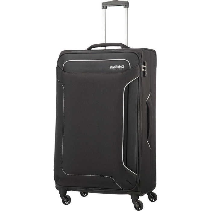 Валіза American Tourister Holiday Heat Spinner 79,5 см, 108 л, чорна, легка дорожня валіза на колесах