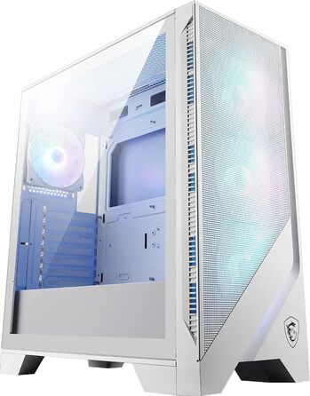 Корпус для ПК MSI MAG Forge 320R Airflow White ATX, підтримка RTX 40, ARGB підсвітка, магнітний пиловий фільтр, загартоване скло, USB 3.2