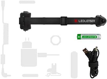 Налобний ліхтар Ledlenser H3.2 LED, фокусування, 120 люмен, 100 м, регульована яскравість, живлення 3xAAA, батарейки в комплекті