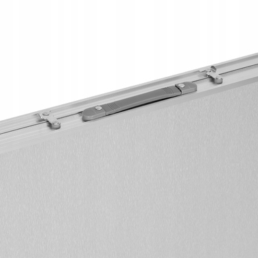 Туристичний стіл Bauerkraft 120x60x70 см, сірий, алюміній, стільниця МДФ