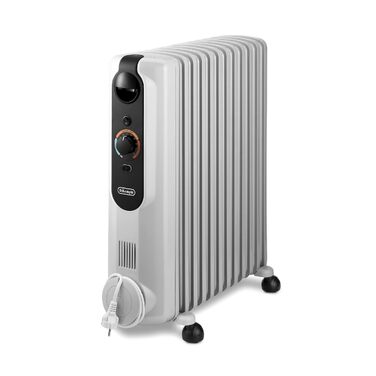 Масляний радіатор De'Longhi Radia S EasyTronic (TRRSE1225) з електронним керуванням, 12 секцій, для приміщень до 75 м³, енергоощадний режим