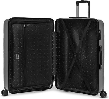 Комплект валіз REDOLZ Essentials 05, 3 шт, поліпропілен, легкий, з 4 подвійними колесами та TSA-замком, для жінок і чоловіків, колір Stone