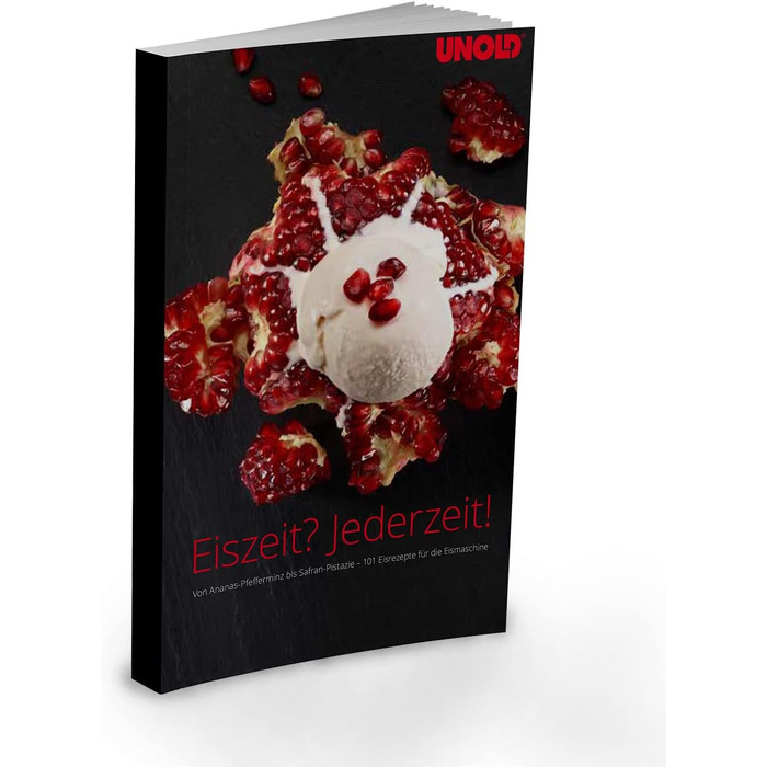 Морожениця Unold Profi Plus 2.5л з компресором та книгою рецептів (101 рецепт) | Автоматична, нержавіюча сталь, самоохолоджувальна, 250 Вт