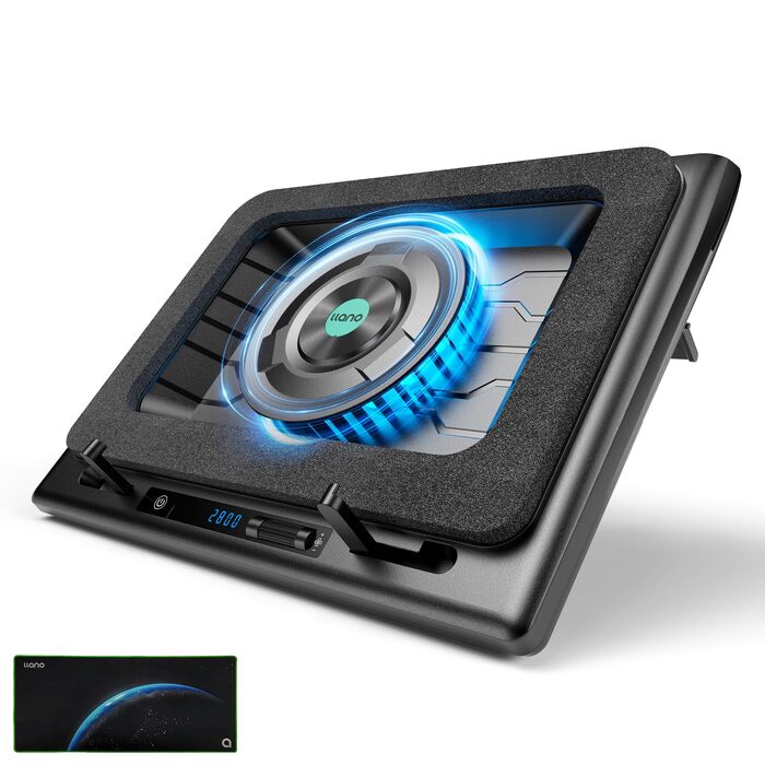 Охолоджувач для ноутбука llano V12, підставка з вентиляторами (без RGB), Cooling Pad