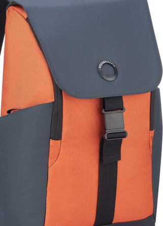 Міський рюкзак DELSEY PARIS SECURFLAP 21 л, 45x31x14 см, помаранчевий, м'який корпус