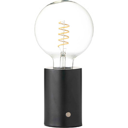 Світлодіодна акумуляторна настільна лампа Northpoint Edison з диммером, 2000 мА·год, до 96 годин, хром, тоноване скло