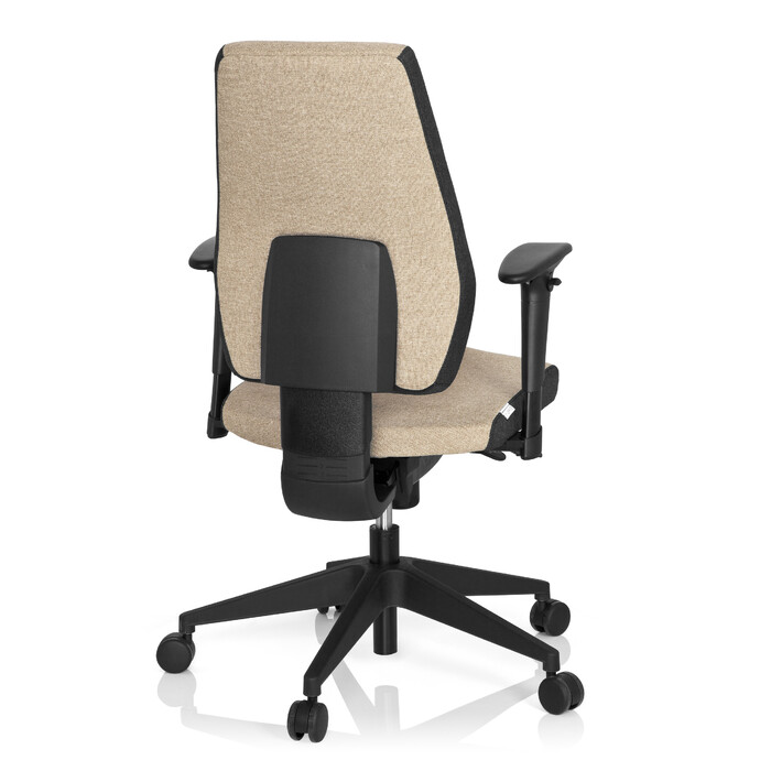 Офісне крісло / поворотне крісло PRO-TEC 500 Тканина темно-сірий/бежевий hjh OFFICE