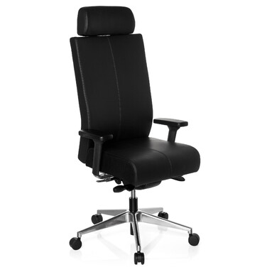 Офісне крісло / поворотне крісло PRO-TEC XXL Шкіра Чорний HJH OFFICE