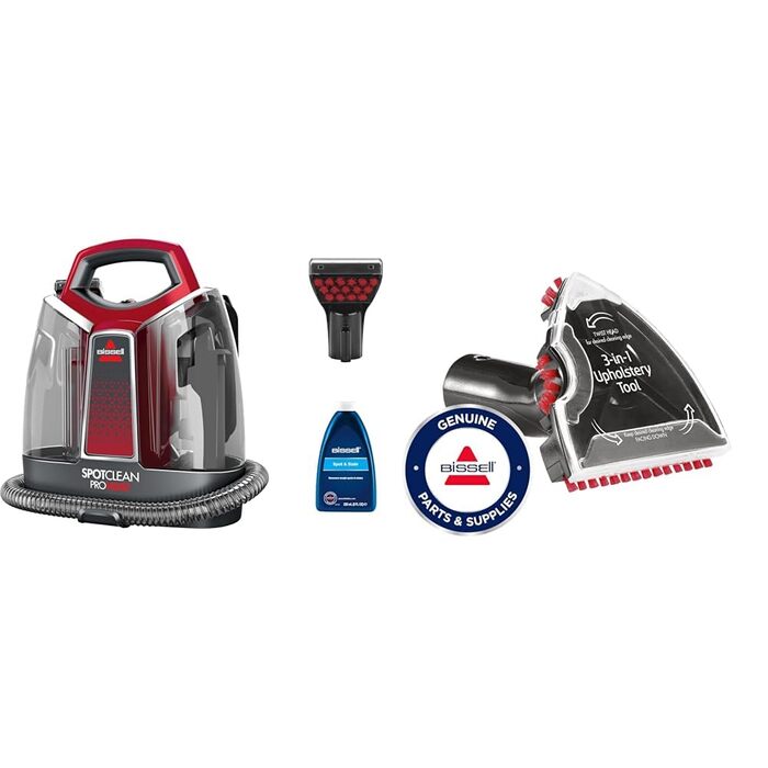 BISSELL SpotClean ProHeat: професійний пристрій для видалення плям + насадка 3-в-1 для килимів та диванів