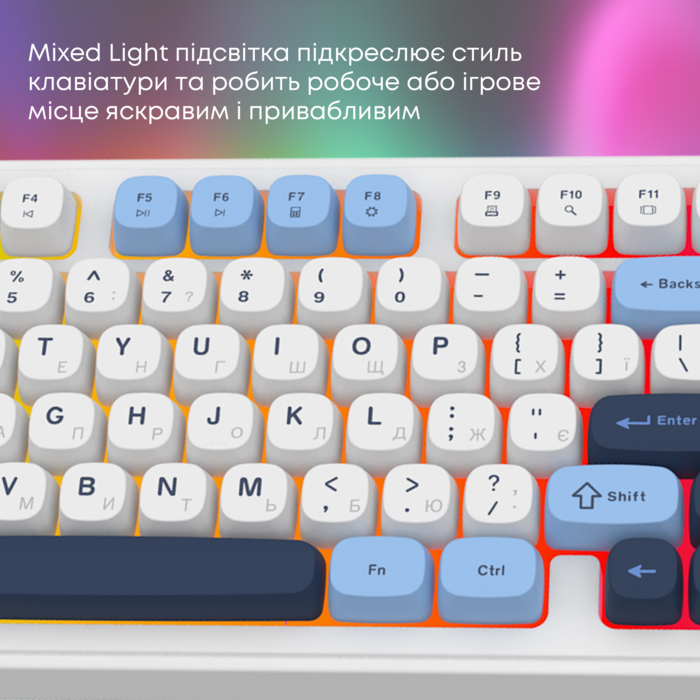 Дротова клавіатура Ajazz AF98 Glacier Blue (AF98-GB)
