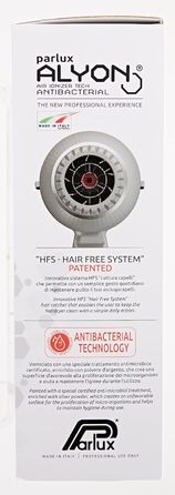 Фен Parlux Alyon Ionic Graphite Matt – іонний, графітовий, матовий, професійний фен для волосся