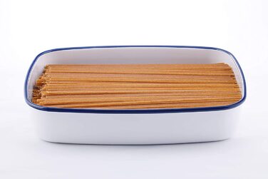 Емальований контейнер HoneyWare CLASSIC LINE з кришкою, 3 л, плоский, термостійкий до 400°C, підходить для всіх типів плит, духовки та гриля, для зберігання їжі та приготування страв