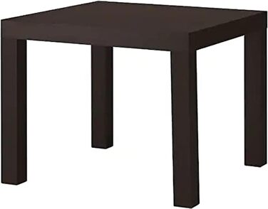 Журнальний столик Ikea Lack, чорний-коричневий, 55x55 см