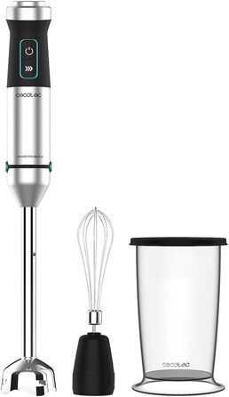 Блендер Cecotec Stabmixer Power TitanBlack 1500 XL Cream: 1500 Вт, CrossBlades, титанове покриття, XL насадка, захист від бризок