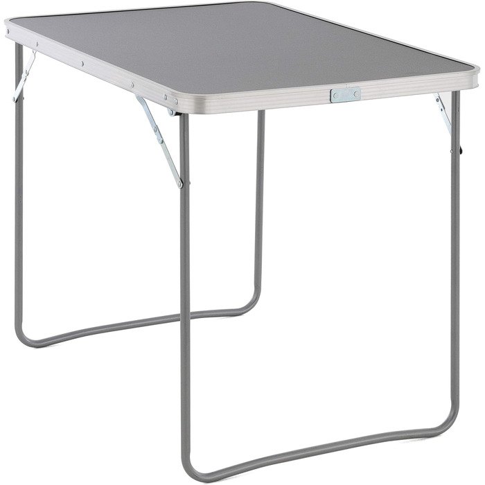 Складаний стіл Sonlex для кемпінгу та балкона, сірий, 80x60x70 см, легкий портативний стіл-кейс з ручкою