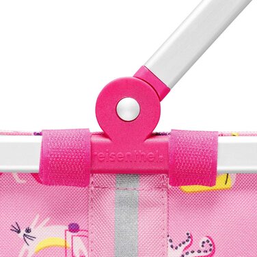 Дитячий кошик для покупок reisenthel carrybag XS, 5 л, 33,5x18x19,5 см, рожевий з буквами ABC friends