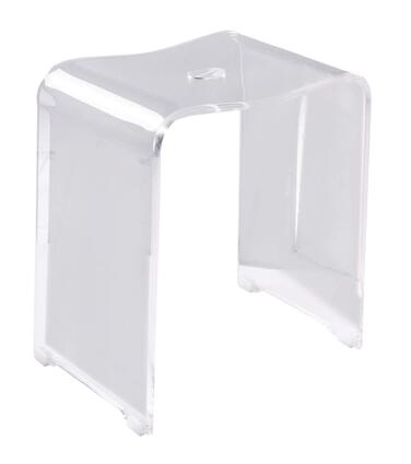 RIDDER Trendy Bad-Hocker, акриловий табурет для ванної кімнати, прозорий, 39 x 47 x 28 см