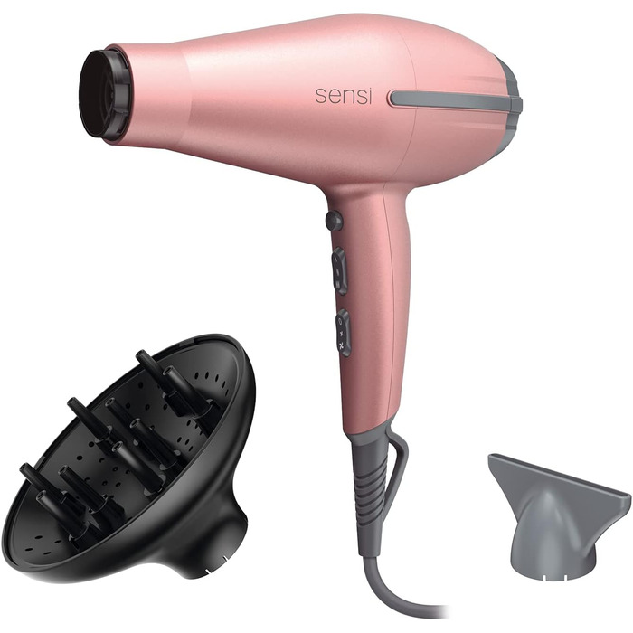 Фен професійний Gama Italy Tempo 5D Sensi 2200 Вт - 5D Ultra Ozone Ion Protect, Рожевий