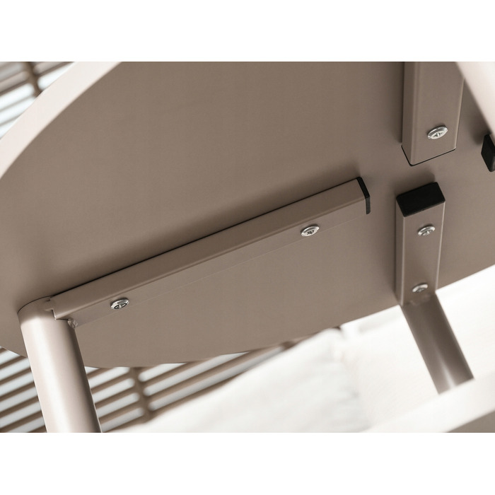 Журнальний стіл Mebel-Partner круглий, 60 x 60 x 45 см, відтінки бежевого