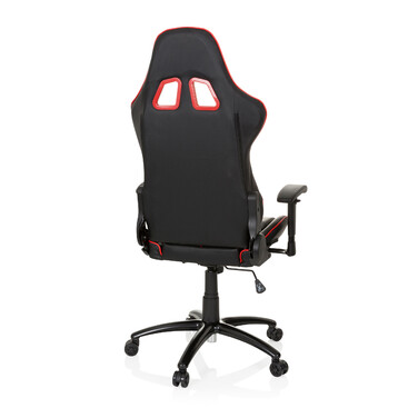 Ігрове крісло / Офісне крісло LEAGUE PRO Штучна шкіра Чорний / Червоний HJH OFFICE