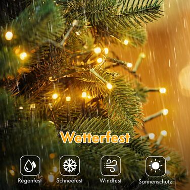 Світлодіодна гірлянда MAGGIFT Cluster 20м, 1000 LED, теплий білий колір, водонепроникна для вулиці та дому, з пультом, таймером та 8 режимами освітлення