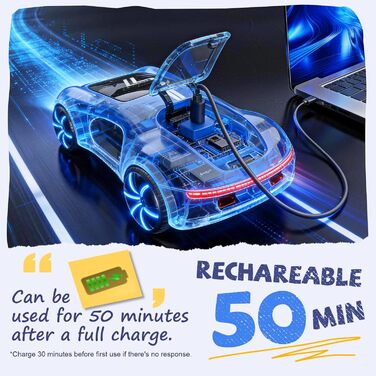 RC Авто на радіокеруванні Stunt Car з світлом та димом, 2.4GHz, для дітей від 6 років, блакитний