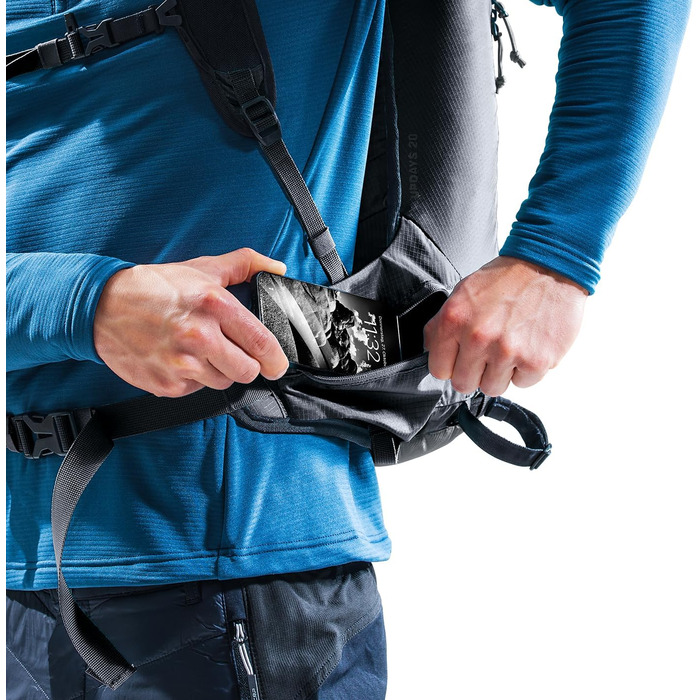 Рюкзак для скелетур Deuter Updays 20 л, легкий, чорний