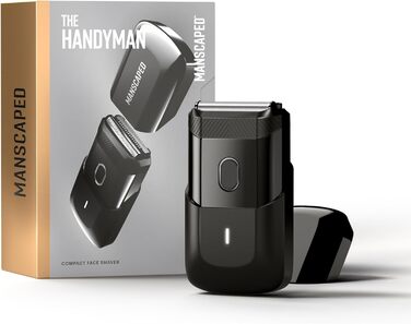 Електробритва MANSCAPED The Handyman™ для подорожей, акумуляторна, легка, з USB-C зарядкою, мийна, тример для довгого волосся та сітчаста головка