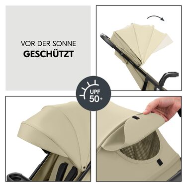 Комплект Hauck Shop N Care Trio Set Olive - 3в1: коляска, ванночка для новонароджених та автокрісло i-Size до 22 кг, з підспільною столикою та тримачем для напоїв, UPF 50+, регульоване положення для сну, складається