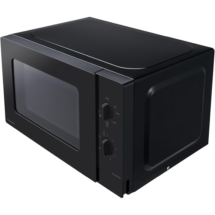 Мікрохвильова піч Panasonic NN-ST21QWEPG 20л з грилем, чорна - 800 Вт, 11 програм, LED-дисплей