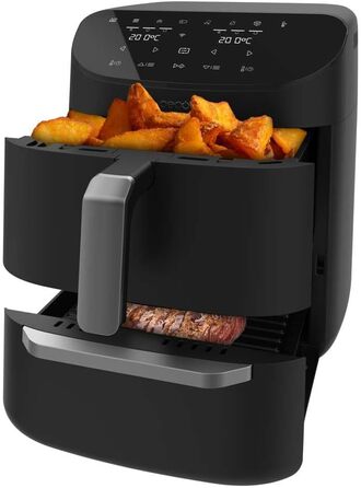 Аерофритюрниця, духовка та гриль Cecotec Cecofry FoodCourt 11000 Connected 11 л, 1850 Вт, 3-в-1, 8 програм, керування через Wi-Fi та додаток, 40-230°C