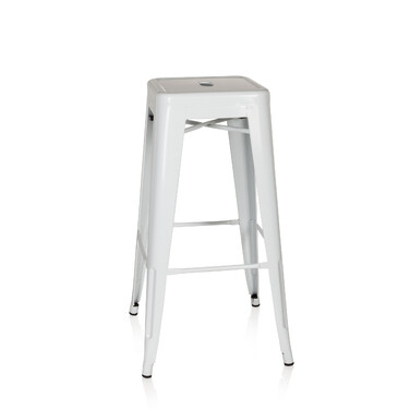 Барний стілець VANTAGGIO HIGH metallic білий hjh OFFICE