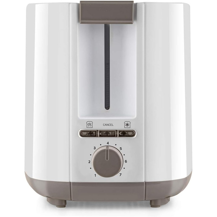 Тостер Taurus Mytoast II, 750Вт, 2 слоти, 7 режимів, автоцентрування, підігрів, розморожування, піддон для крихт, підсвічування, білий
