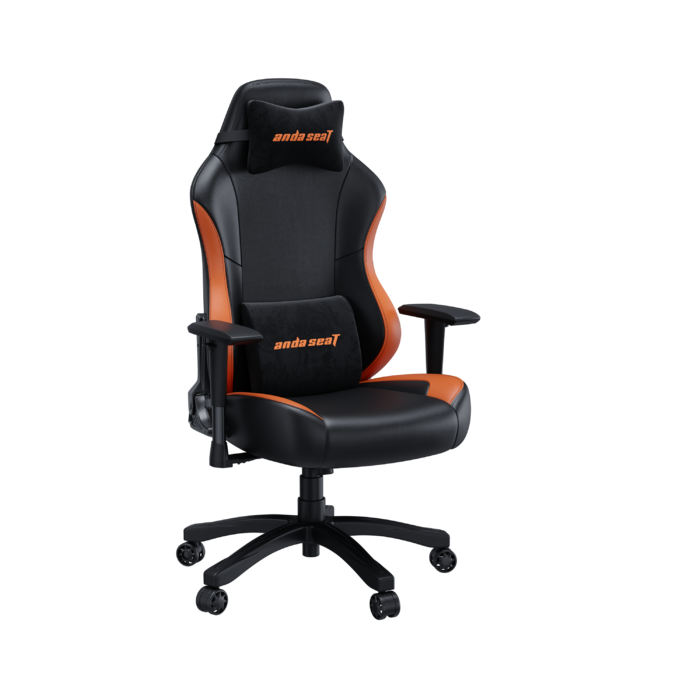 Крісло ігрове Anda Seat Luna Color Size L Black/Orange PVC