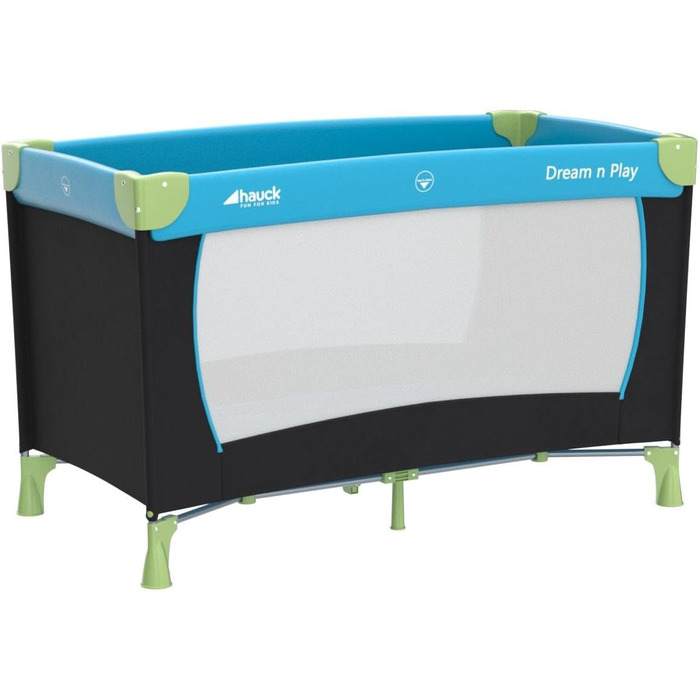 Дитяче складне ліжечко Hauck Dream n Play з матрацом, синє, для подорожей