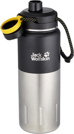 Термобутилка Jack Wolfskin KAROO 0.75 л, чорна, ізотермічна, універсальний розмір